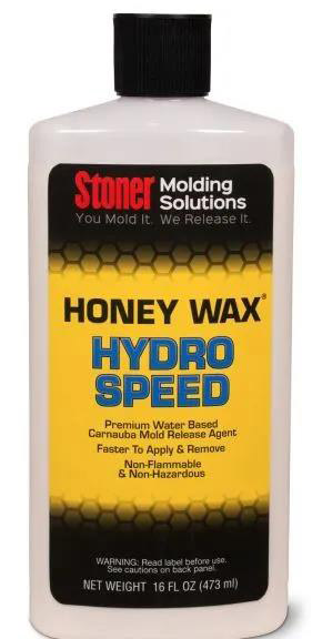 Stoner HoneyWax®Hydro Speed是一種高固含量的水性乳液，不含任何溶劑，旨在代替?zhèn)鹘y(tǒng)的高級(jí)涂蠟作為復(fù)合材料行業(yè)中的脫模劑。